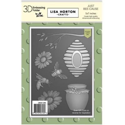 Lisa Horton Crafts 3D Embossing Folder and Die - Just Bee-Cause